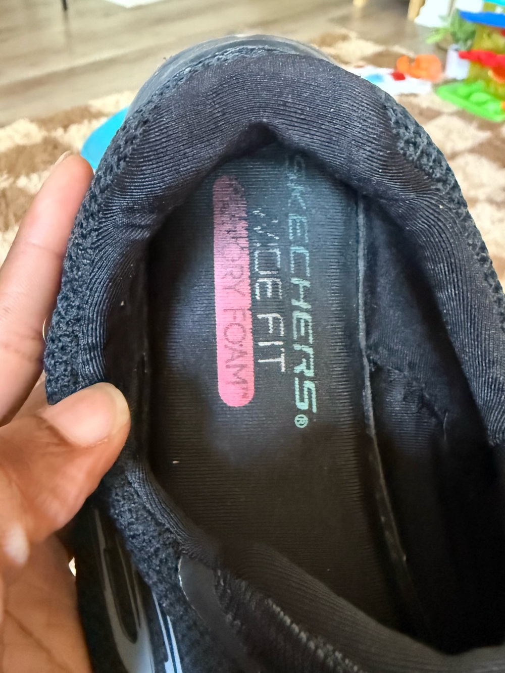 Skechers Black Slip-On Memory Foam Sneakers - Picture 4 of 5